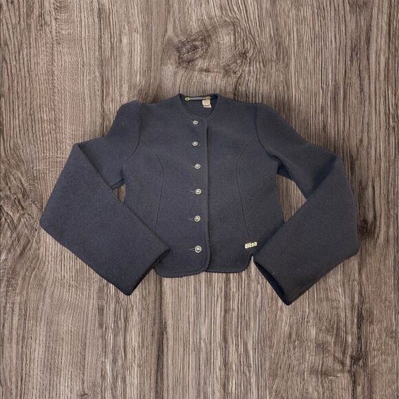 Reine Schurwolle Vntg Giesswein Pure New Wool Cardigan Sweater Women's Button Up - Picture 1 of 6